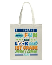 KINDERGARTEN WAS FUN Tote Bag tile
