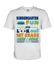 KINDERGARTEN WAS FUN V-Neck T-Shirt tile