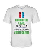 6TH GRADE LOADING V-Neck T-Shirt tile