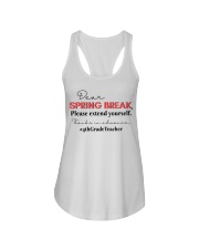 4TH GRADE TEACHER Ladies Flowy Tank tile