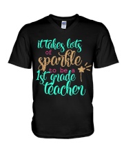 1ST GRADE TEACHER V-Neck T-Shirt thumbnail