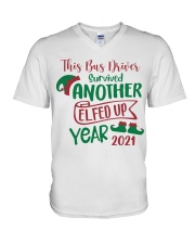 Bus Driver V-Neck T-Shirt tile