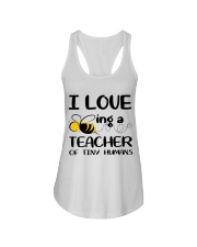 BEING A TEACHER OF TINY HUMANS Ladies Flowy Tank thumbnail
