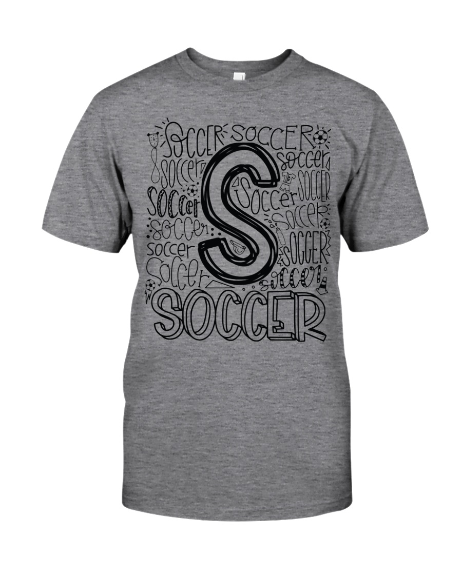 SOCCER TYPOGRAPHY Classic T-Shirt