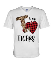 TIGERS V-Neck T-Shirt tile