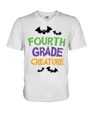 4TH GRADE V-Neck T-Shirt tile
