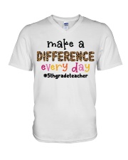 5th Grade V-Neck T-Shirt tile