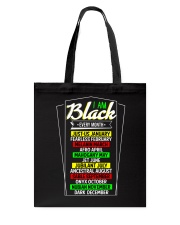 I AM BLACK Tote Bag tile