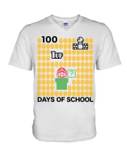100 Days Of School V-Neck T-Shirt tile