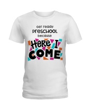 PRESCHOOL GET READY Ladies T-Shirt tile