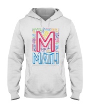 MATH TEACHER TYPOGRAPHIC Hooded Sweatshirt thumbnail