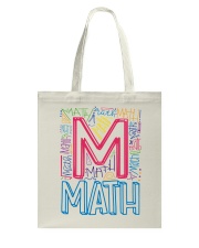 MATH TEACHER TYPOGRAPHIC Tote Bag thumbnail