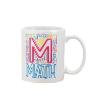 MATH TEACHER TYPOGRAPHIC Mug thumbnail