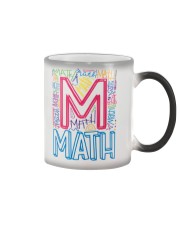 MATH TEACHER TYPOGRAPHIC Color Changing Mug thumbnail