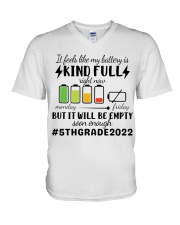 5TH GRADE 2000 V-Neck T-Shirt tile