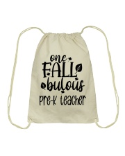 ONE FALLBULOUS PRE-K TEACHER Drawstring Bag tile
