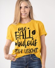 ONE FALLBULOUS PRE-K TEACHER Classic T-Shirt apparel-classic-tshirt-lifestyle-front-100