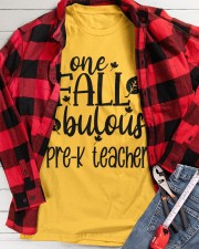 ONE FALLBULOUS PRE-K TEACHER Classic T-Shirt apparel-classic-tshirt-lifestyle-front-217