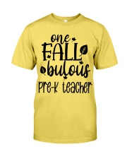 ONE FALLBULOUS PRE-K TEACHER Premium Fit Mens Tee tile