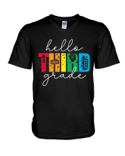 3RD GRADE V-Neck T-Shirt tile