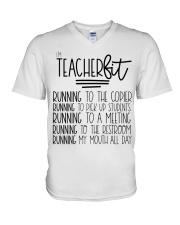 I'M TEACHERfit V-Neck T-Shirt tile