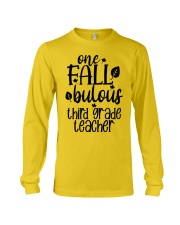 ONE FALLBULOUS 3RD GRADE TEACHER Long Sleeve Tee tile