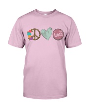 PEACE LOVE TEACH Classic T-Shirt thumbnail