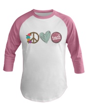 PEACE LOVE TEACH Baseball Tee thumbnail