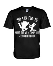 1ST GRADE V-Neck T-Shirt tile