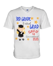 3RD GRADE GIRL V-Neck T-Shirt tile