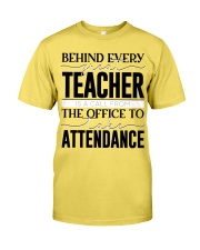 BEHIND EVERY GREAT TEACHER Premium Fit Mens Tee tile