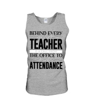 BEHIND EVERY GREAT TEACHER Unisex Tank tile