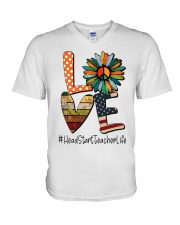 HEADSTART TEACHER V-Neck T-Shirt tile