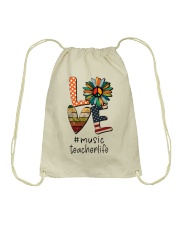 MUSIC TEACHER Drawstring Bag tile