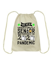 NEVER UNDERESTIMATE WITH A SENIOR Drawstring Bag thumbnail