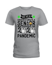 NEVER UNDERESTIMATE WITH A SENIOR Ladies T-Shirt thumbnail