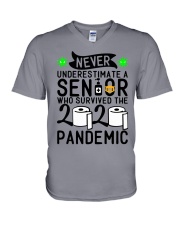 NEVER UNDERESTIMATE WITH A SENIOR V-Neck T-Shirt thumbnail
