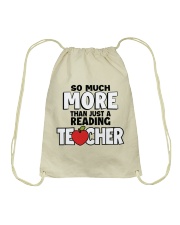 Reading Teacher Drawstring Bag tile