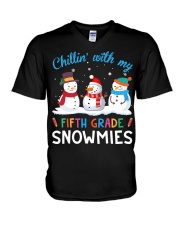 FIFTH GRADE SNOWMIES V-Neck T-Shirt thumbnail