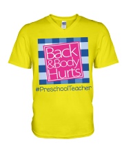 PRESCHOOL TEACHER V-Neck T-Shirt tile