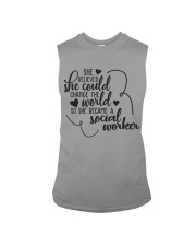 SHE BECAME A SOCIAL WORKER Sleeveless Tee thumbnail