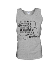 SHE BECAME A SOCIAL WORKER Unisex Tank thumbnail