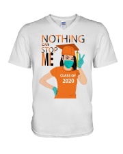 ORANGE - NOTHING CAN STOP ME V-Neck T-Shirt tile