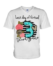 3RD GRADE V-Neck T-Shirt tile