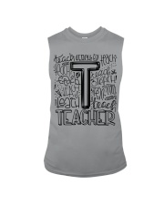 TEACHER TYPOGRAPHY DESIGN Sleeveless Tee thumbnail
