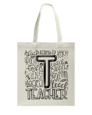 TEACHER TYPOGRAPHY DESIGN Tote Bag thumbnail