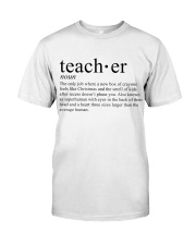 TEACHER DEFINITION Classic T-Shirt front