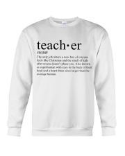 TEACHER DEFINITION Crewneck Sweatshirt thumbnail