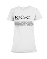 TEACHER DEFINITION Premium Fit Ladies Tee thumbnail