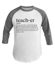 TEACHER DEFINITION Baseball Tee thumbnail